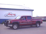 Chevy truck with towing accessories by the Pickup Guy.