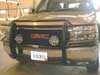GMC truck with Westin grille guard and Piaa lights